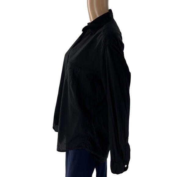 Frank & Eileen Black Cotton Eileen Button Down Top - Picture 6 of 10